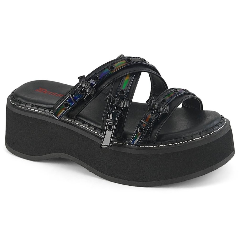 Demonia Emily 07 Black Platform Sandal